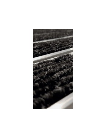 Tapis d'Entrée Aluminium Brosse Reps avec Cadre
