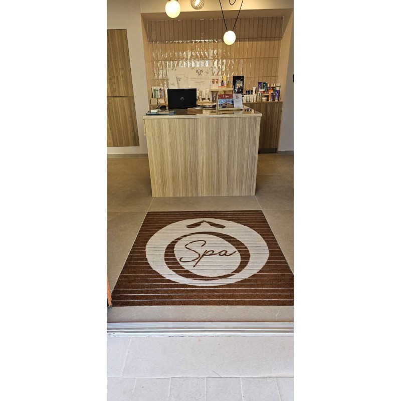 Tapis Aluminium Logo sur Mesure - Haute Durabilité