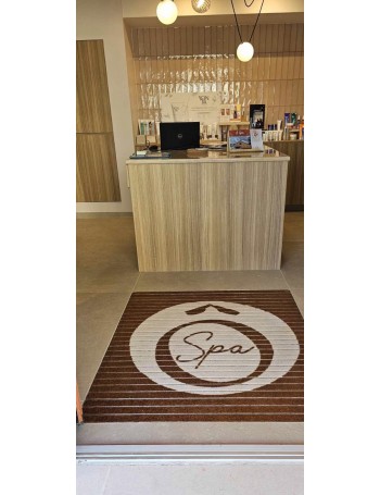 Tapis Aluminium Logo sur Mesure - Haute Durabilité