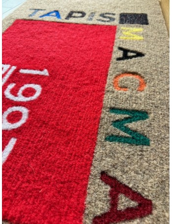 tapis logo teinté dans la masse, tapis logo made in France,