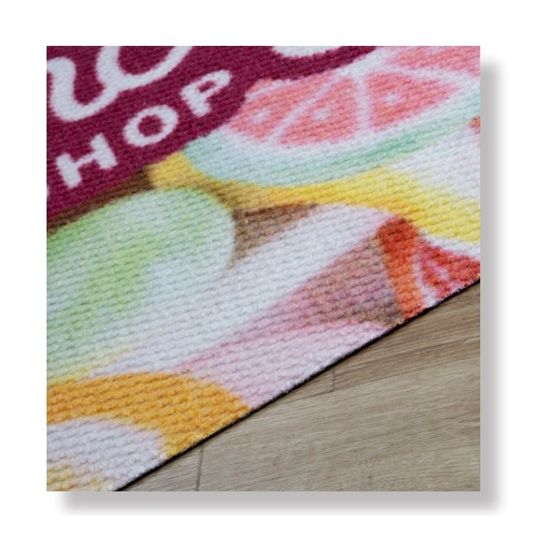 Tapis Logo Fibres Tissées Extra Fin - Entrée Personnalisée