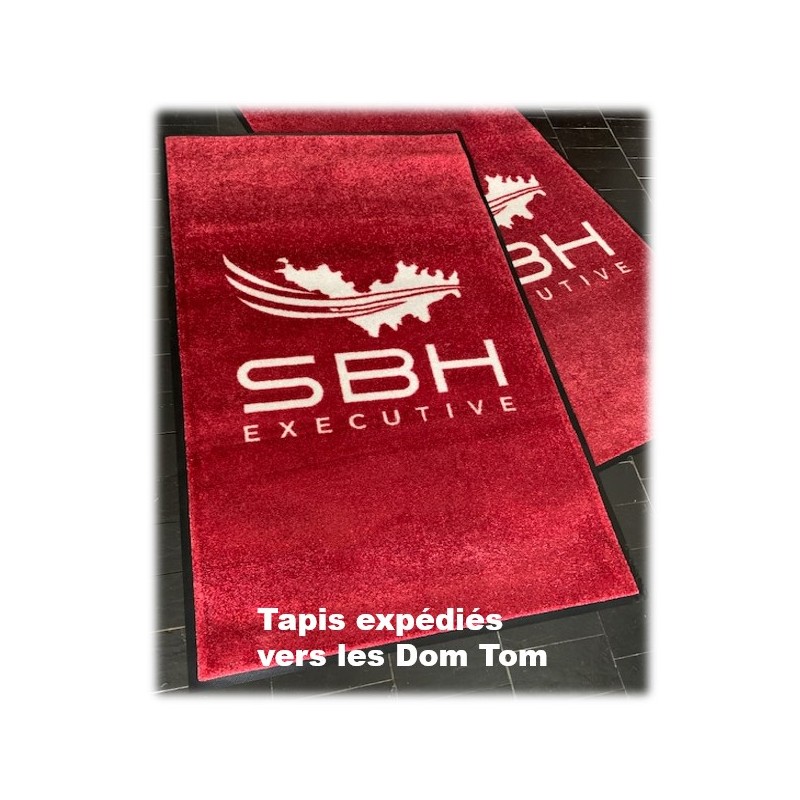 tapis personnalisé avec impression haut de gamme. tapis d'accueil servant d'accueil à la clientèle