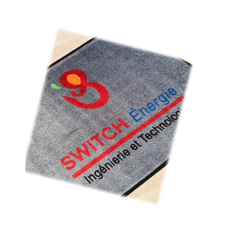 Tapis Logo Premium Sur-Mesure – Écolo - Fort Trafic - impression HD