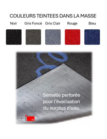 Tapis Scraper Extèrieur - Taille et Logo Personnalisés