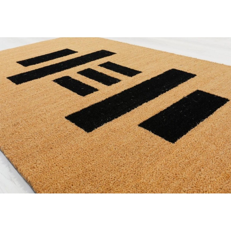 tapis coco personnalisé, avec découpe laser.
