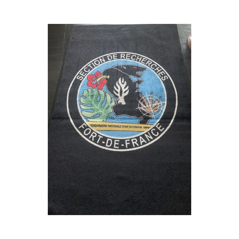 Tapis Logo Premium Sur-Mesure – Écolo - Fort Trafic - impression HD