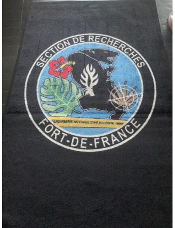 Tapis Logo Premium Sur-Mesure – Écolo - Fort Trafic - impression HD