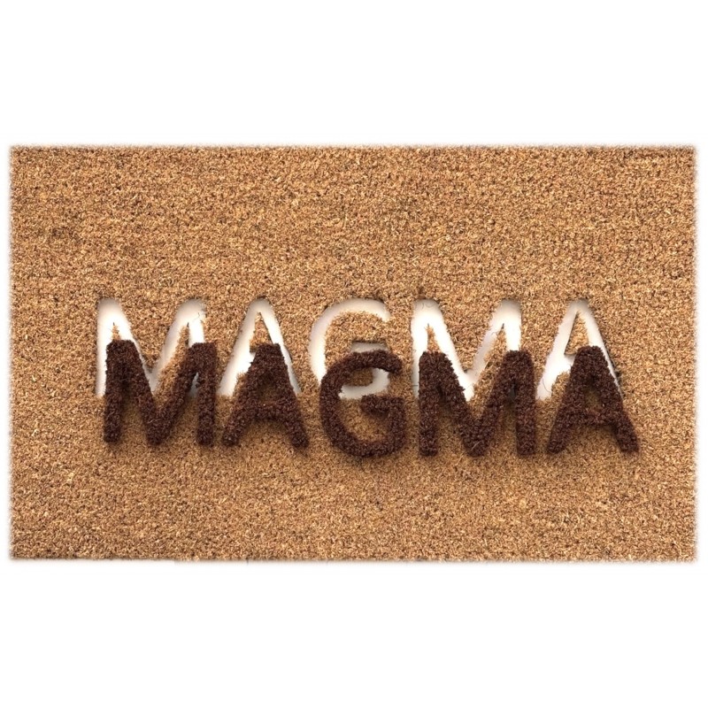 Tapis Brosse Coco Epais Personnalisé avec Lettrage