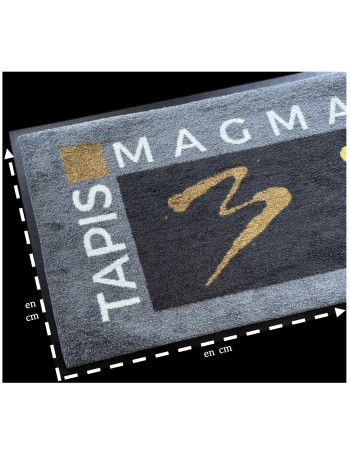 Tapis Logo Premium Sur-Mesure – Écolo - Fort Trafic - impression HD