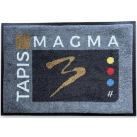 tapis logo entreprise premiul sur-mesure. fibres et ressemelle recyclées