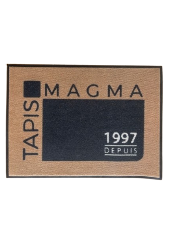 Tapis Logo Fibres Tissées Extra Fin - Entrée Personnalisée