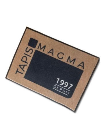 Tapis Logo Fibres Tissées Extra Fin - Entrée Personnalisée