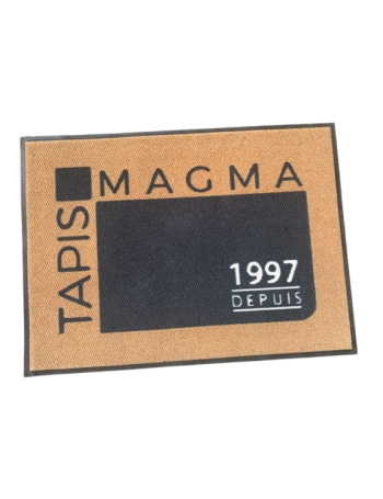 tapis d'entreprise logo plat fin