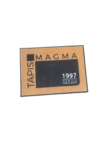 Tapis Logo Fibres Tissées Extra Fin - Entrée Personnalisée