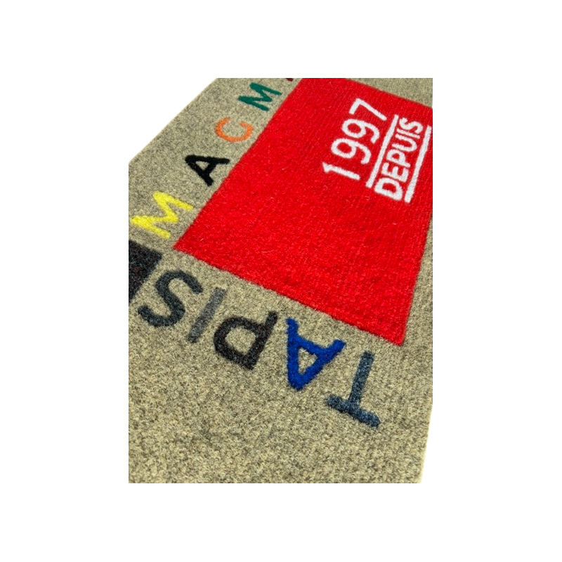 tapis logo teinté dans la masse, tapis logo made in France,