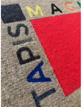 tapis logo teinté dans la masse, tapis logo made in France,