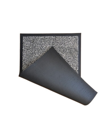 Tapis essuie pied deluxe gris clair chiné