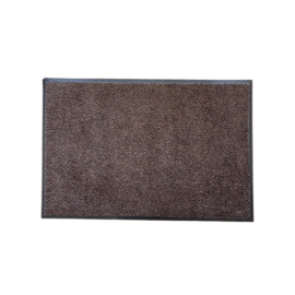 Paillasson lavable en coton deluxe marron chiné