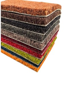 gamme de couleurs teintées dans la masse pour les paillassons coco