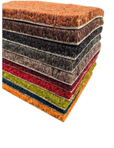 gamme de couleurs teintées dans la masse pour les paillassons coco