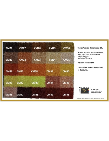 Tapis Logo XXL, tapis d'entrée Grand Format sur Mesure,