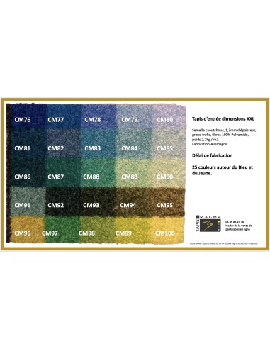 Tapis Logo XXL, tapis d'entrée Grand Format sur Mesure,