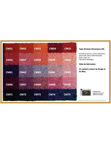 Tapis Logo XXL, tapis d'entrée Grand Format sur Mesure,
