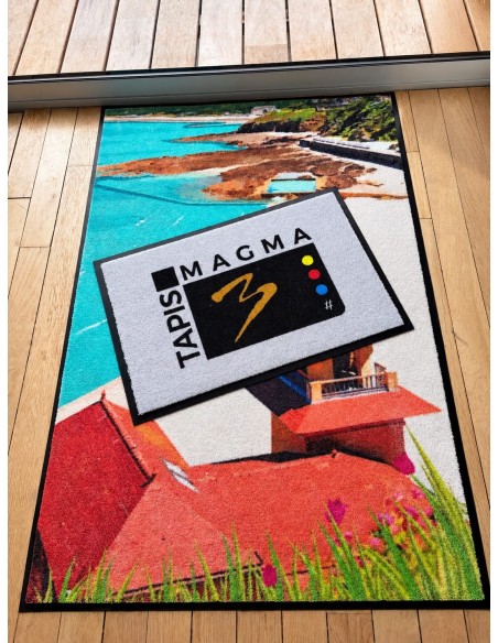 Tapis logo INITIALE personnalisé – Tailles standard