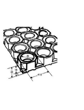 Tapis Caouchouc Caillebotis sur Mesure