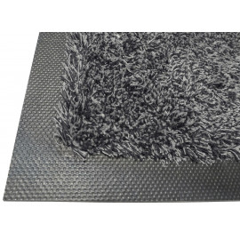 Tapis coton deluxe gris fonce 85x150cm