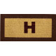 Tapis Coco avec Lettrage et Bord Coloré Tapis Coco avec Lettrage et Bord Coloré