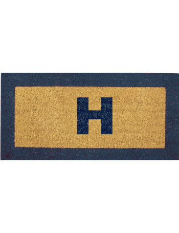 Tapis Coco avec Lettrage et Bord Coloré