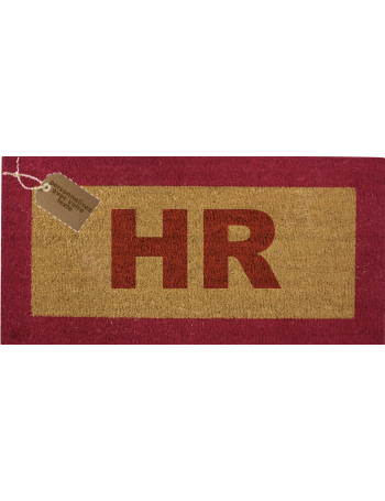 Tapis Coco avec Lettrage et Bord Coloré