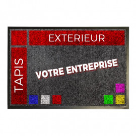 tapis personnalisé extérieur, scraper personnalisé.