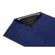 Très grand tapis d'entrée de qualité professionnel, de couleur bleue, avec semelle anti dérapante