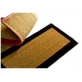 tapis coco avec des bords de couleurs et une semelle tissée 2