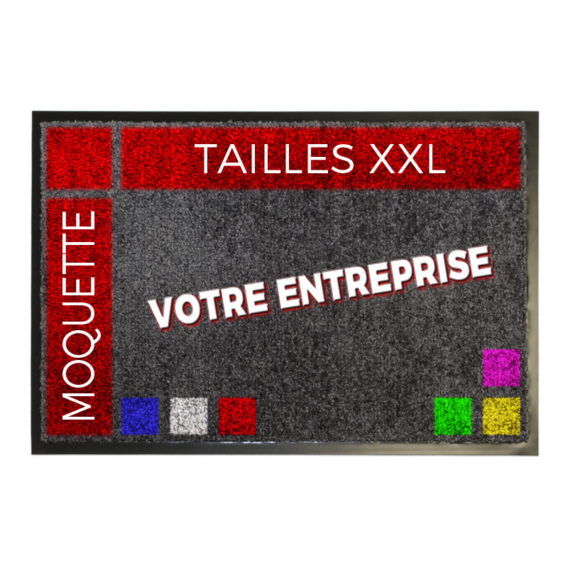 Tapis moquette Logo XXL grande tailles