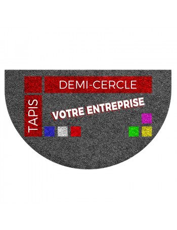 tapis logo demi-lune