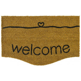 Paillasson Coco Ecru "Welcome" Forme Originale