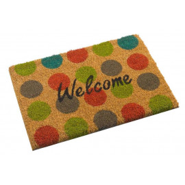 Paillasson "Welcome" à Pois Colorés
