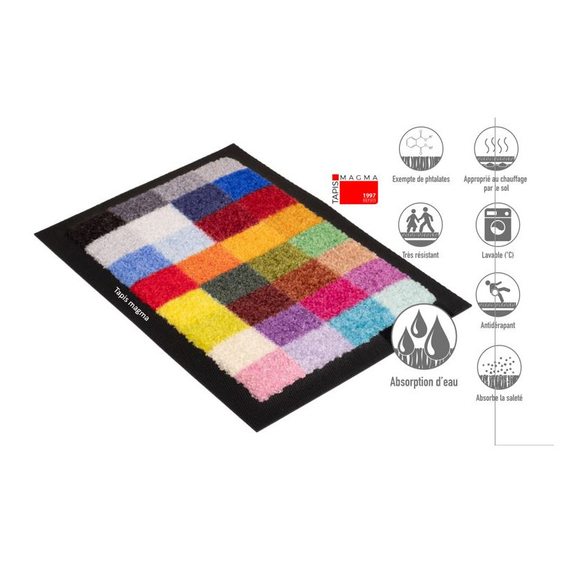 Tapis Logo Premium Rond – Sur-mesure - impression HD