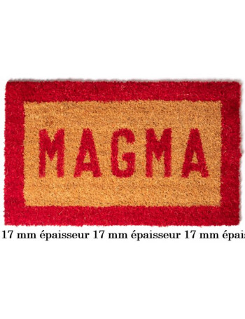 Tapis Coco avec Lettrage et Bord Coloré