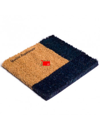 Paillasson Coco Semelle Tissée Bords Couleur