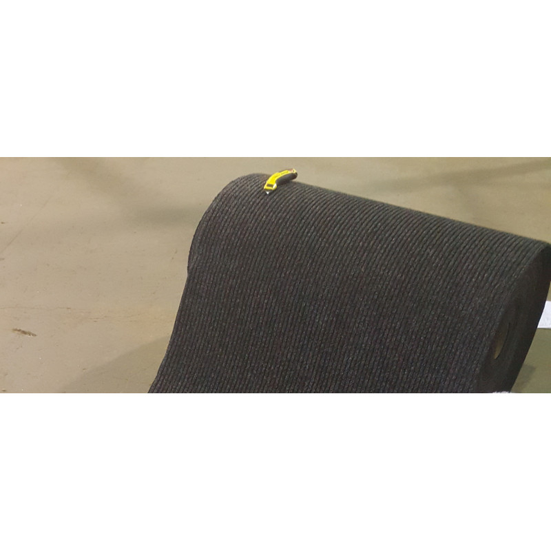 Tapis d'Entrée Absorbant Fin Anthracite au Mètre