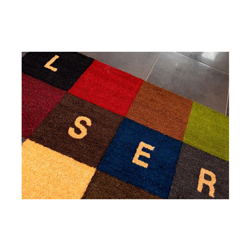 tapis coco personnalisé découpe laser, tapis MAGMA en coco tapis coco personnalisé découpe laser, tapis MAGMA en coco