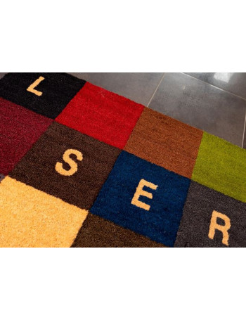 tapis coco personnalisé découpe laser, tapis MAGMA en coco