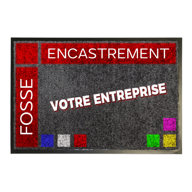 tapis pour fosse, tapis encastré, tapis avec réservation.