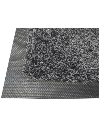 Tapis coton deluxe gris fonce maxi taille