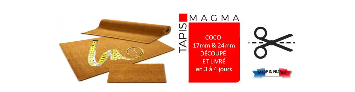 paillasson coco sur mesure épaisseur 24mm, brosse coco en tapis 24