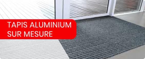 Tapis d'entrée GRAND Format ROUGE et NOIR Platinium